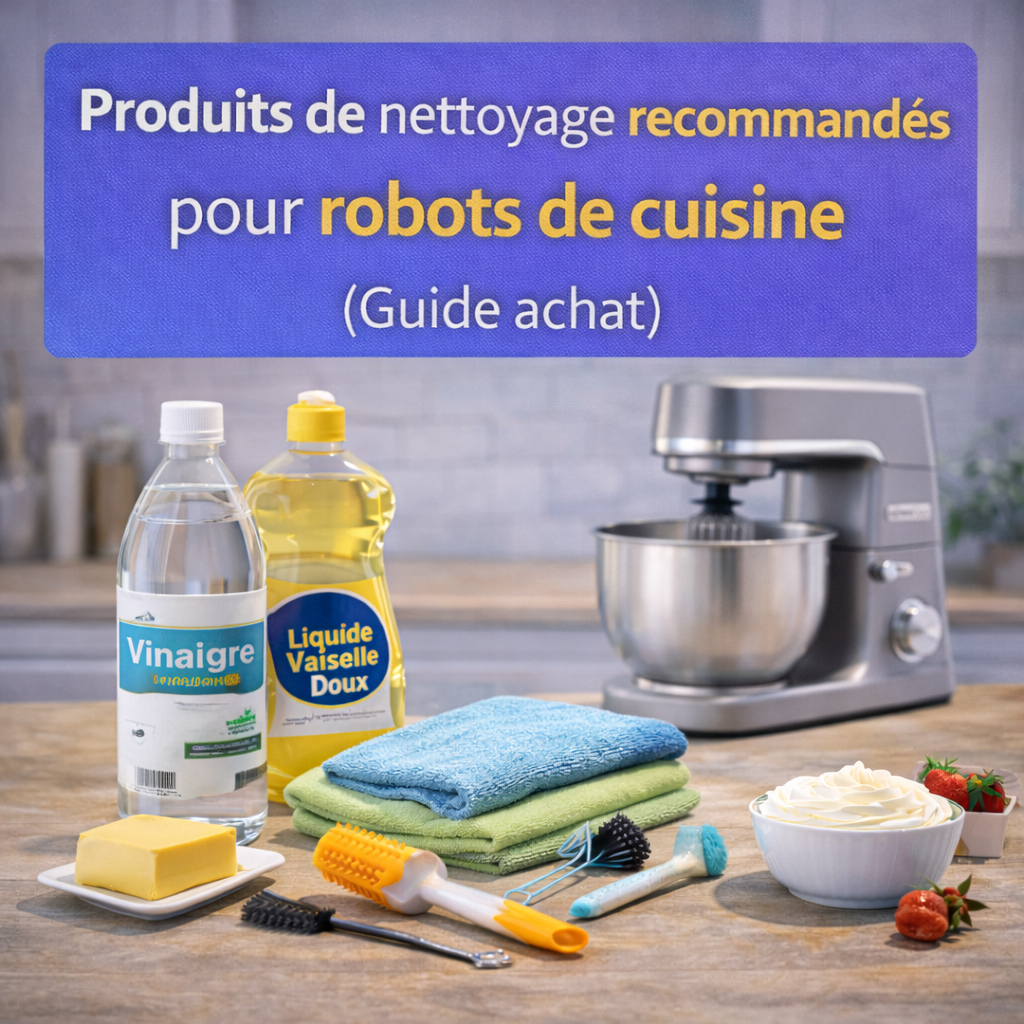 Produits de nettoyage recommandés pour robots de cuisine (Guide achat)