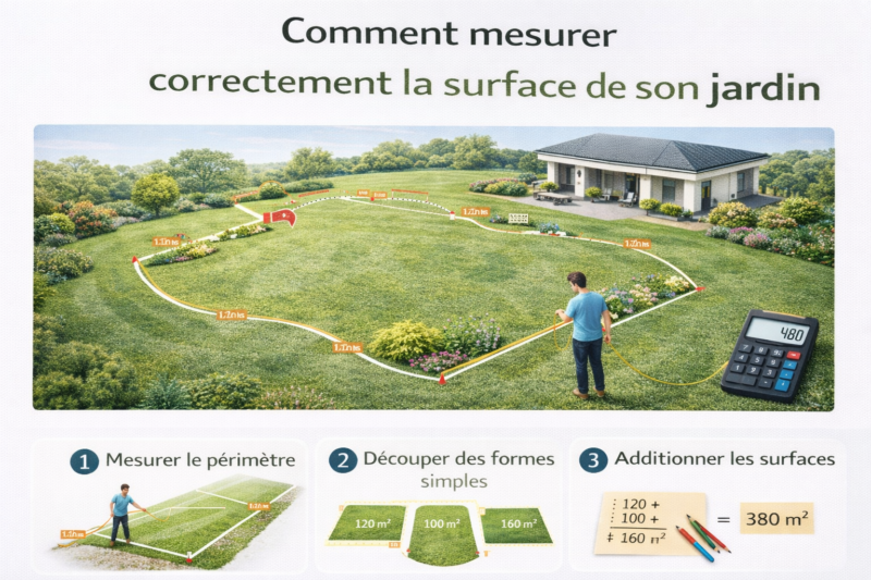 Comment mesurer correctement la surface de son jardin