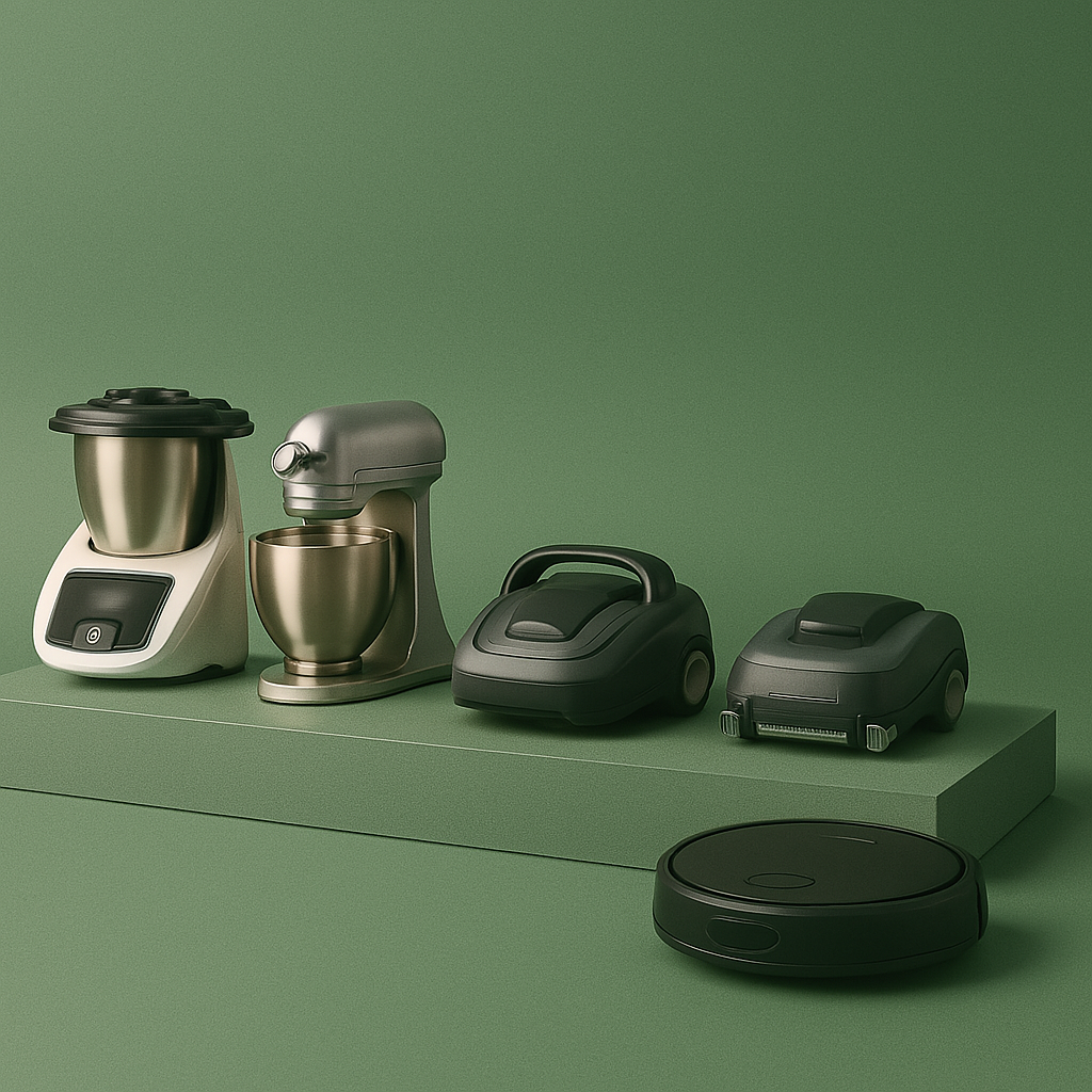 Robots pour maison : robot aspirateur, robot cuisine, robot tondeuse, robot patissier, robot piscine, etc