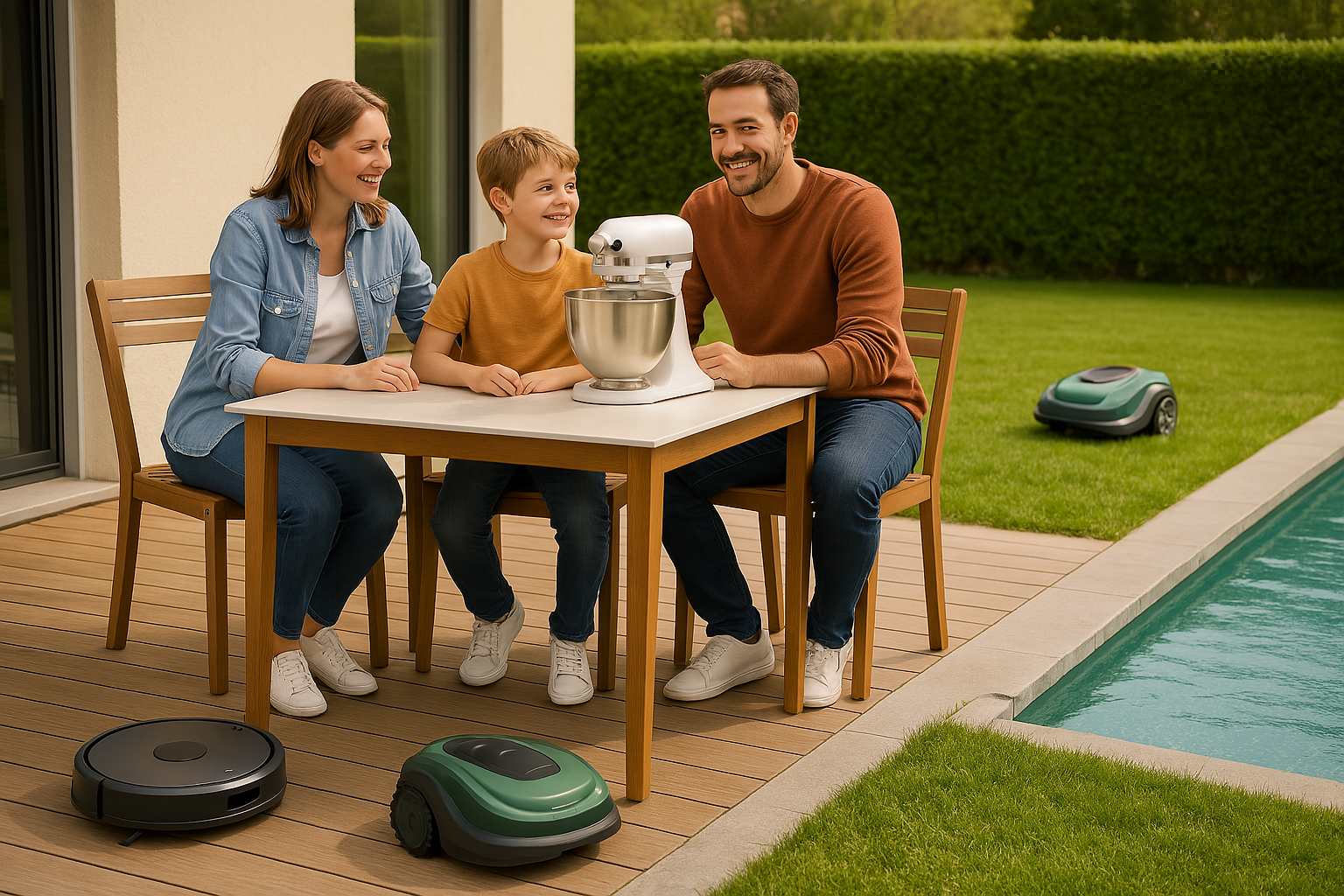 Robot pour la maison, robot cuisine, robot tondeuse, robot piscine, robot aspirateur