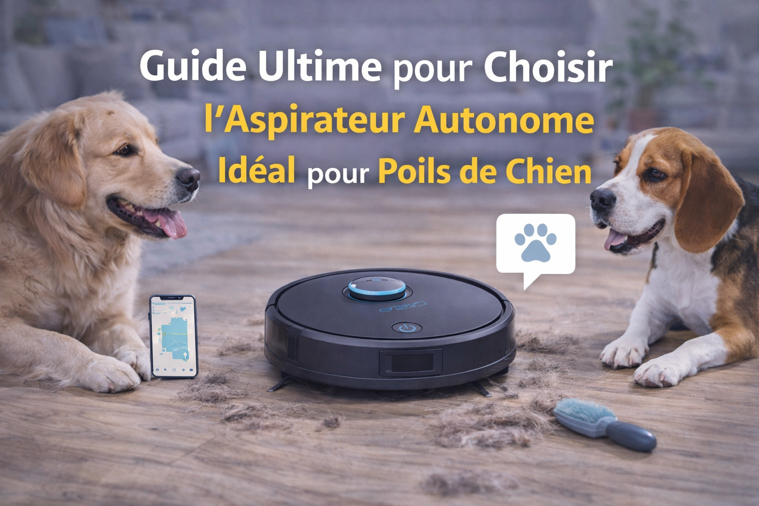 robot aspirateur poils de chien efficace