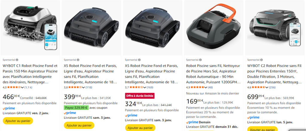  robot piscine sans fil