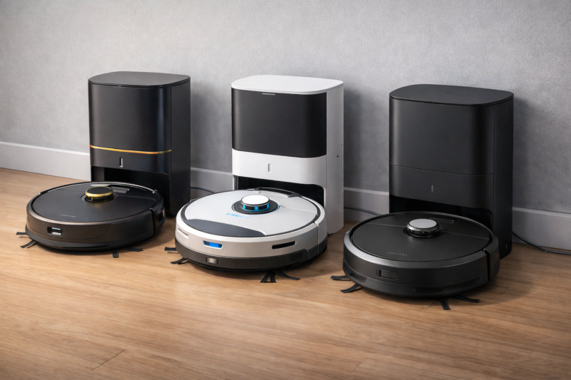 comparatif robots aspirateurs station vidage automatique