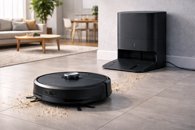 robot aspirateur roborock station vidage automatique