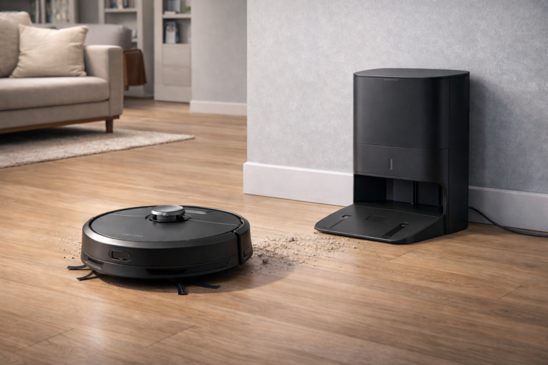 robot aspirateur shark avec station de vidage automatique