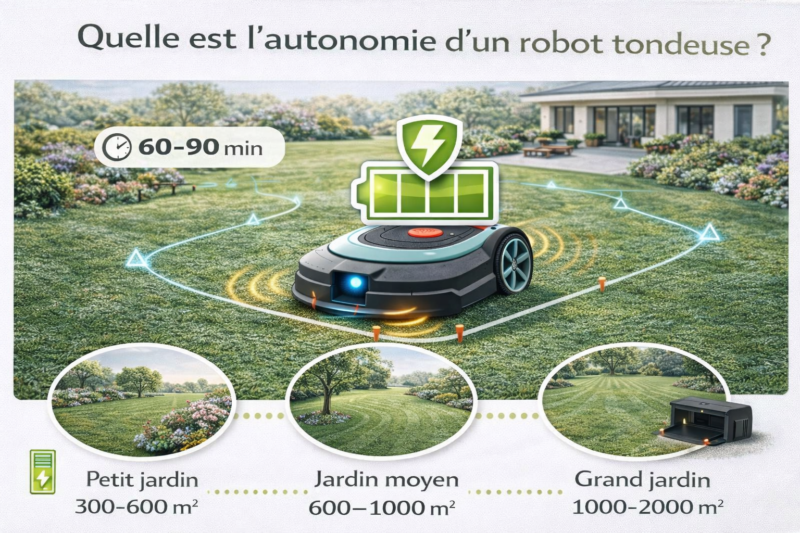 autonomie d’un robot tondeuse + comment fonctionne un robot tondeuse