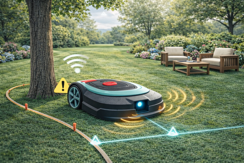 capteurs robot tondeuse détection obstacles + comment fonctionne un robot tondeuse