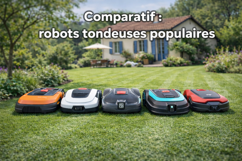 comparatif robots tondeuses populaires