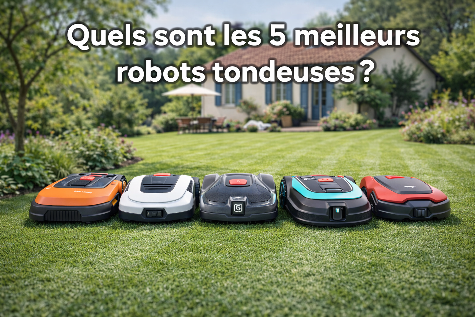 Quels sont les 5 meilleurs robots tondeuses