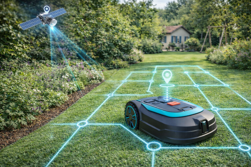 robot tondeuse sans fil GPS