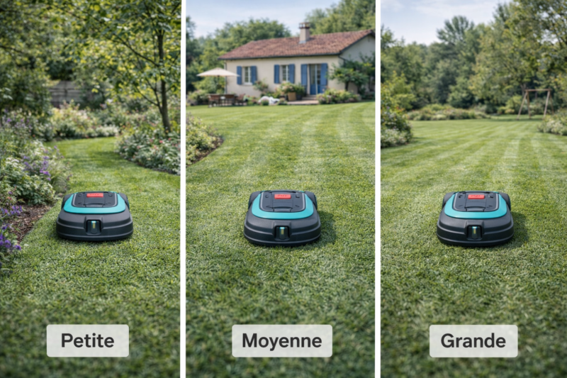choisir robot tondeuse selon surface jardin